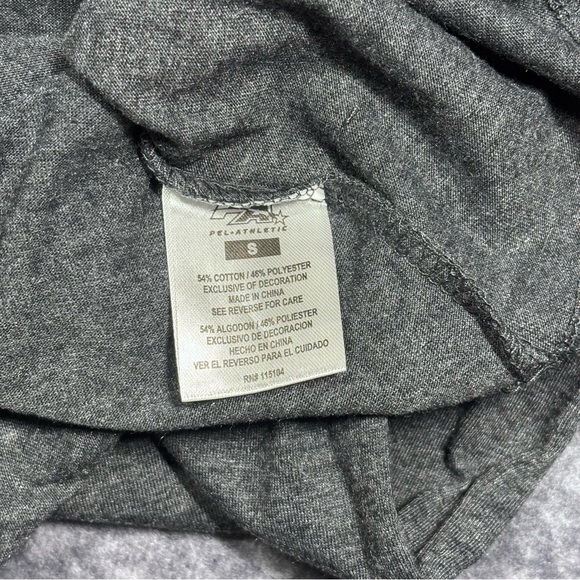 Pine Ridge Panthers Charcoal Hooded Tee with Teal Logo - Picture 7 of 10